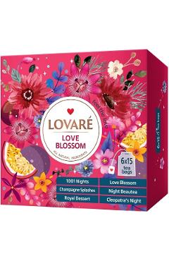Set ceai: 6 arome x 15 pliculete. Love Blossom