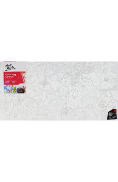 Pictura pe panza canvas. Flori si fluturi 30 x 60