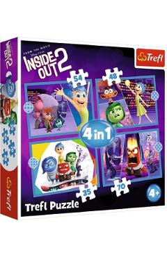 Puzzle 4 in 1. Inside out 2: O lume plina de emotii
