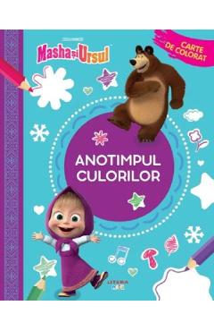 Masha si Ursul: Anotimpul culorilor. Carte de colorat - LITERA
