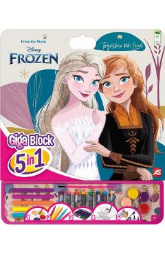 Set pentru desen. Giga block. Frozen 5 in 1