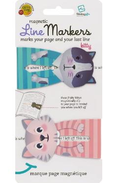 pisici semne de carte magnetice - linemarkers cats
