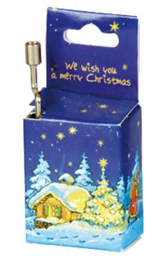 Cutiuta muzicala cu tematica si muzica de iarna: We wish you a merry Christmas