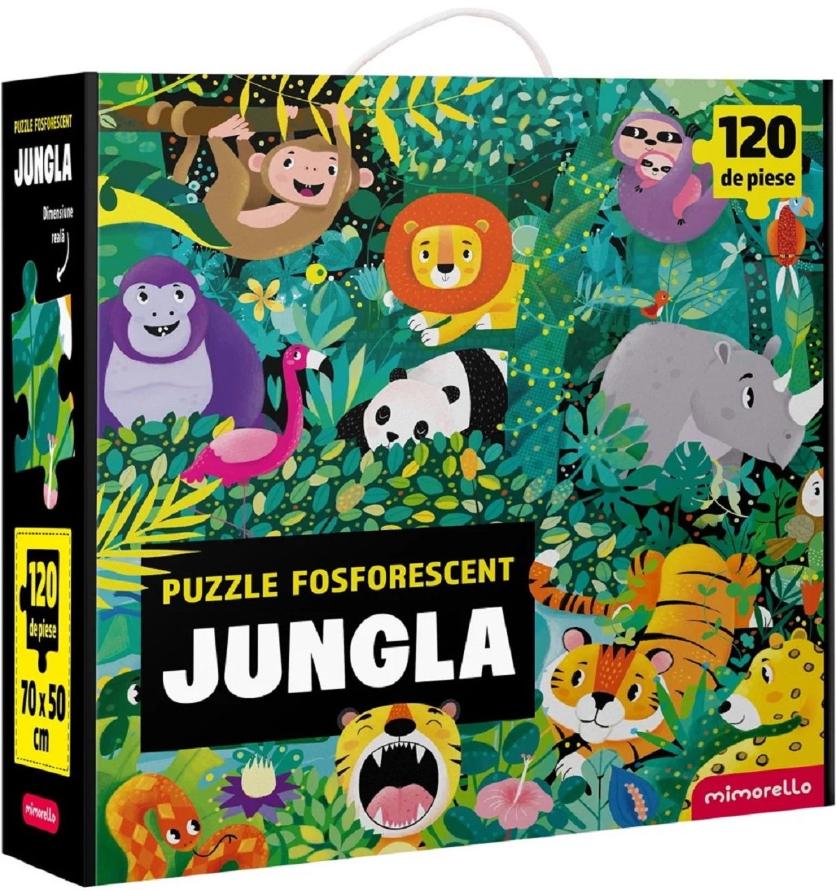 Puzzle fosforescent 120 piese. Junglă | Libris.ro