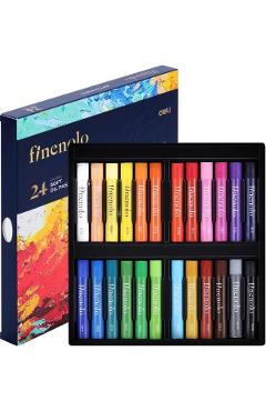 Set creioane 24 culori ulei pastel profesionale