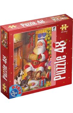 Puzzle Craciun 48 piese. Rosu