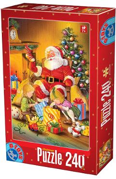 Puzzle: Craciun. 240 piese. Rosu