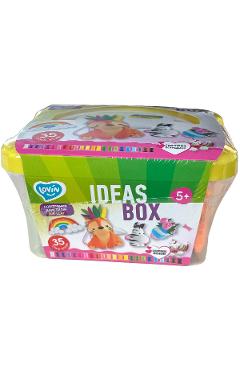 ideas box galben - set air clay lovin