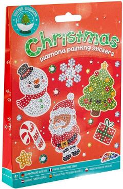 Set creativ cu abtibilduri: Craciun. Pictura cu diamante