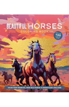 Beautiful Horses Coloring Book -