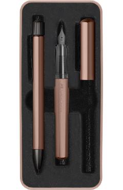 Set stilou M + Pix Hexo. Bronz mat