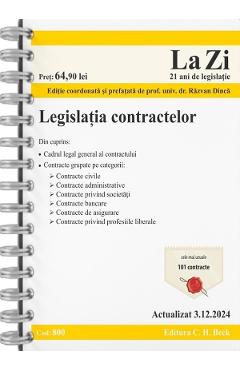 Legislatia contractelor Act.3 decembrie 2024 Ed. Spiralata - Razvan Dinca