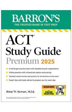 ACT Study Guide Premium, 2025: 6 Practice Tests + Comprehensive Review + Online Practice -