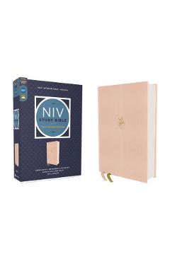 NIV Study Bible, Fully Revised Edition (Study Deeply. Believe Wholeheartedly.), Cloth Over Board, Pink, Red Letter, Comfort Print - Kenneth L. Barker