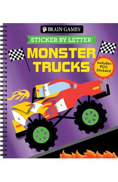Brain Games - Sticker by Letter: Monster Trucks -