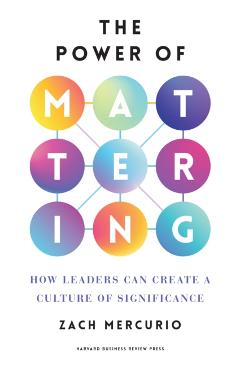 The Power of Mattering: How Leaders Can Create a Culture of Significance - Zach Mercurio