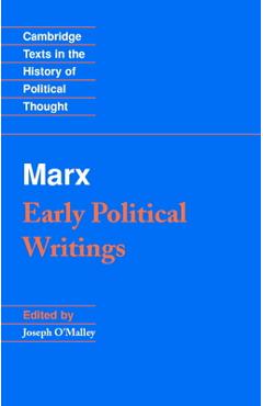 Marx: Early Political Writings - Karl Marx