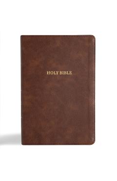 CSB Grace Bible, Brown Leathertouch (Dyslexia Friendly) -