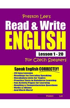 Preston Lee\'s Read & Write English Lesson 1 - 20 For Czech Speakers - Matthew Preston