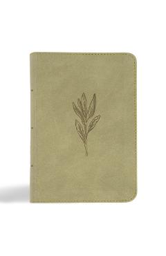 NASB Large Print Compact Reference Bible, Sage Suedesoft Leathertouch -