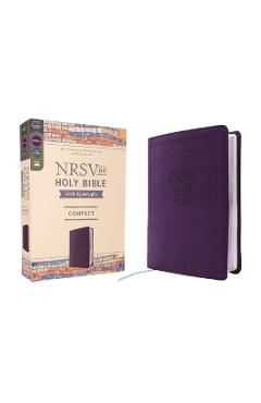 Nrsvue, Holy Bible with Apocrypha, Compact, Leathersoft, Purple, Comfort Print -