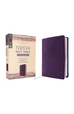 Nrsvue, Holy Bible with Apocrypha, Compact, Leathersoft, Purple, Comfort Print -