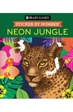 Brain Games - Sticker by Number: Neon Jungle -