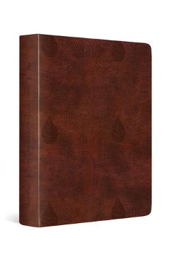 ESV Single Column Journaling Bible (Trutone, Chestnut, Leaves Design) -