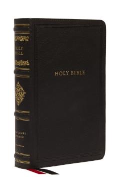 KJV Large Print Reference Bible, Black Leathersoft, Red Letter, Comfort Print, Thumb Indexed (Sovereign Collection): Holy Bible, King James Version -