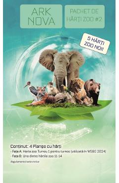 Ark Nova. Pachet de harti Zoo #2. Extensie joc