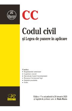 Codul civil si Legea de punere in aplicare Ed.17 Act.20 ianuarie 2025 - ROSETTI
