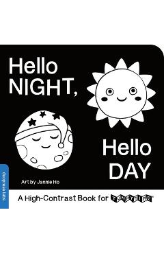 Hello Night, Hello Day: A High-Contrast Book for Tummytime -