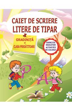 Caiet de scriere litere de tipar - Clasa Pregatitoare - Dumitrela Costan