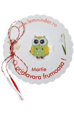 bufnita - martisor insingna din lemn