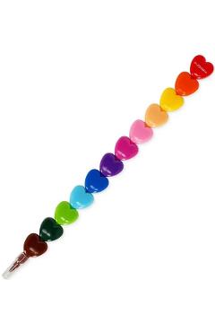 Set 12 carioci suprapuse in forma de inima