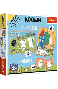 Puzzle 2 in 1 + Memos. Moomin