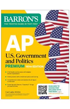 AP U.S. Government and Politics Premium, Sixteenth Edition: Prep Book with 6 Practice Tests + Comprehensive Review + Online Practice (2026) -