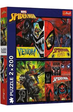 Puzzle 2 x 200: Spider-Man. Zi si Noapte