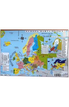 Harta de perete: Europa. Pliata - Marius Lungu - CARTA ATLAS GROUP