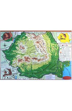 Harta de perete: Romania. Pliata - Marius Lungu - CARTA ATLAS GROUP