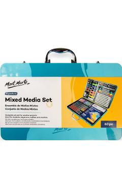 Set mixt media in cutie de tabla. Mont Marte
