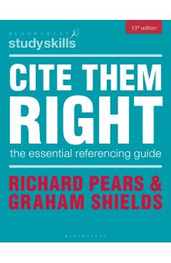 Cite Them Right - Richard (durham University)|shields Pears