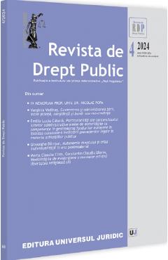 Revista de Drept Public Nr.4 din 2024 - UNIVERSUL JURIDIC