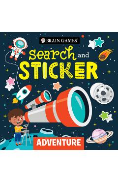 Brain Games - Search and Sticker: Adventure (for Kids Ages 3-6) -