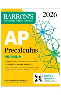 AP Precalculus Premium, 2026: Prep Book with 3 Practice Tests + Comprehensive Review + Online Practice -