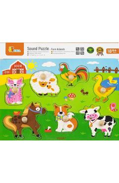 Puzzle cu sunete: Animale