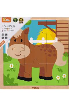 Puzzle din lemn: Calut