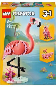 Lego Creator 3 in 1. Animale salbatice: Flamingo roz