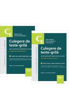 Culegere de teste-grila pentru admiterea in magistratura si avocatura Ed.6 - Ioan-Paul Chis, Cristinel Ghigheci, Victor Vaduva, Madalina Dinu, Tudor Vlad Radulescu - HAMANGIU