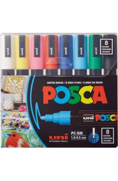 Set 8 markere Uni PC-5M